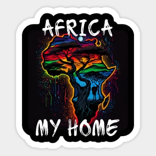 Africa, My Home 2 Sticker